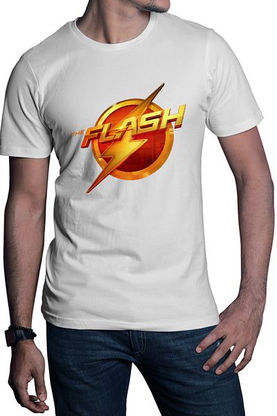 OEM Men's T-shirt Flash Logo Bright Speed Light Costume