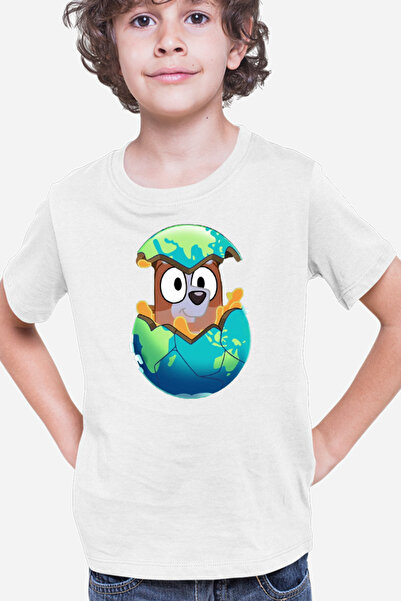 OEM Tricou copii Bluey Earth Day Savior Cute Dog Animation