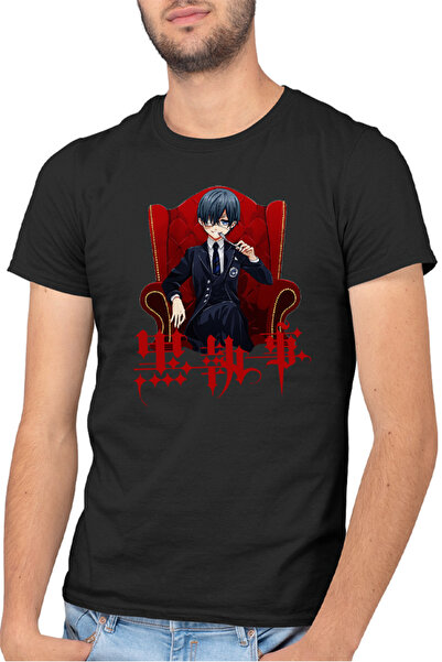 OEM Tricou barbati Black Butler Ciel Family Manga Otaku