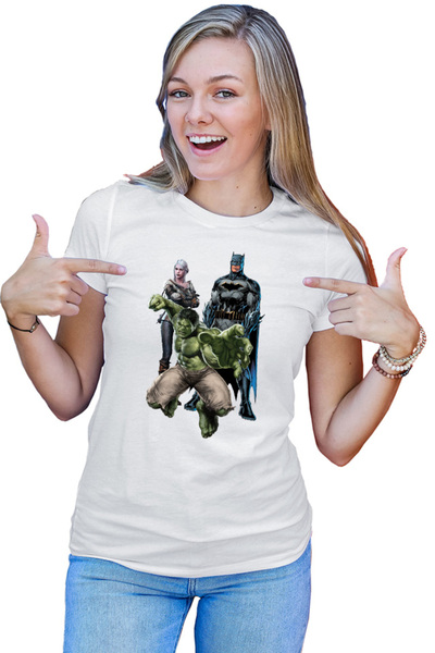 OEM Tricou Femei Hulk Batman Gerald Witcher Ciry