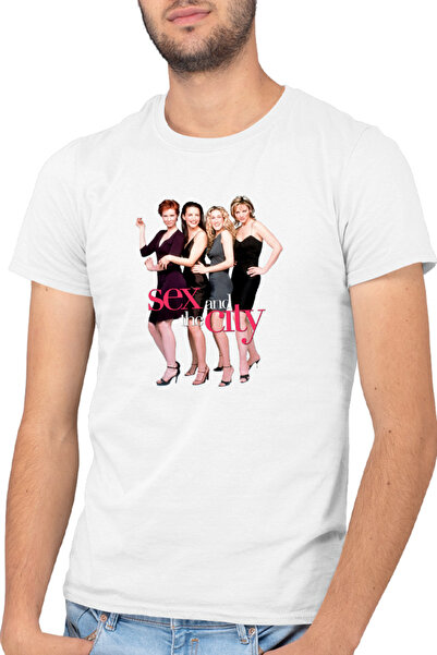 OEM Tricou Barbati and the City TV Show Δράμα Κωμωδία Ιστορία Αγάπης