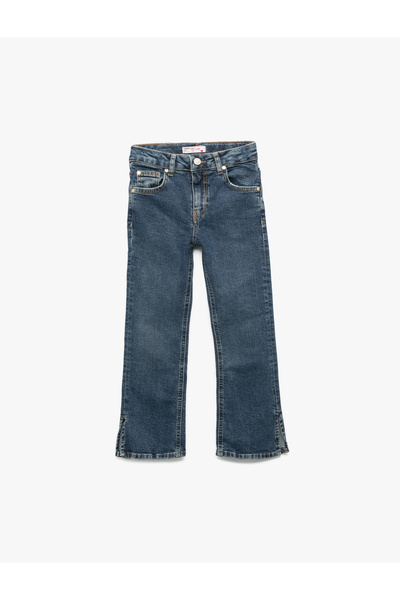 Koton Pamuk komada Zvonaste nogavice S Slim fit D Denim pantalona