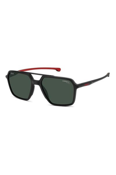Carrera Ca042/S003Uc55 Men's Sunglasses - Black Matte Acetate, Polarized Green Lens, Uv400