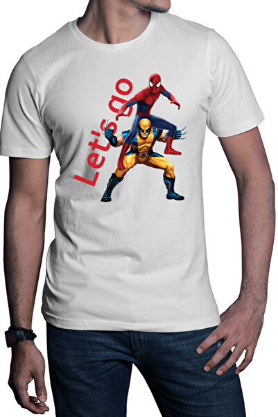 OEM Tricou barbati Wolverine X-Men Spiderman Funny Hug Marvel DC Comics