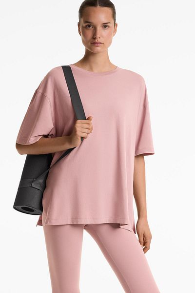 Oysho Short sleeve cotton blend T-shirt