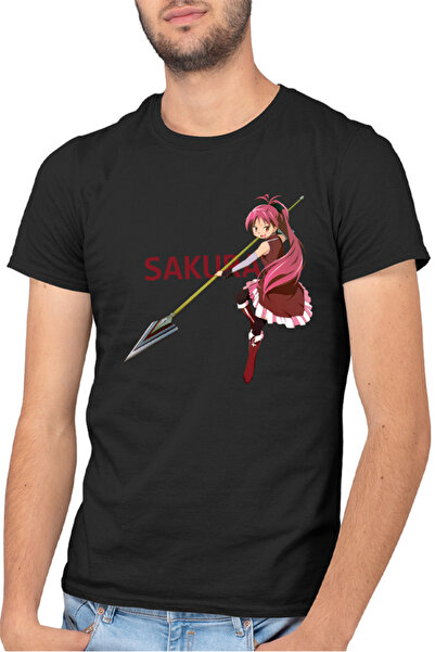 OEM Tricou barbati Madoka Magica Sakura Polearm Energic Fire