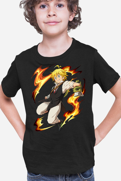 OEM Детска тениска Седем смъртни гряха Meliodus Animekage рисунки