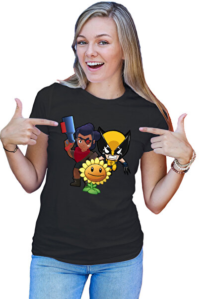 OEM Tricou Femei Brawl Stars Shelly Fighter Zombies Green Wolverine