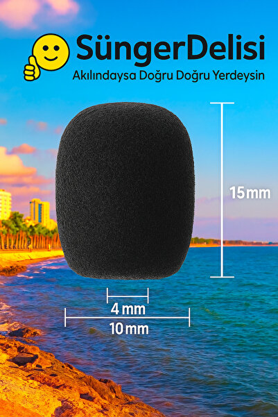 OEM Yaka Mikrofonu Süngeri – Röportaj & İçerik Üreticileri İçin Profesyonel Ses Koruması (1 Adet)