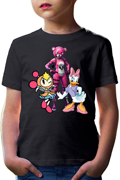 OEM Tricou copii Bomberman Donald Duck Daisy Fortnite Fluffly Skin Funny