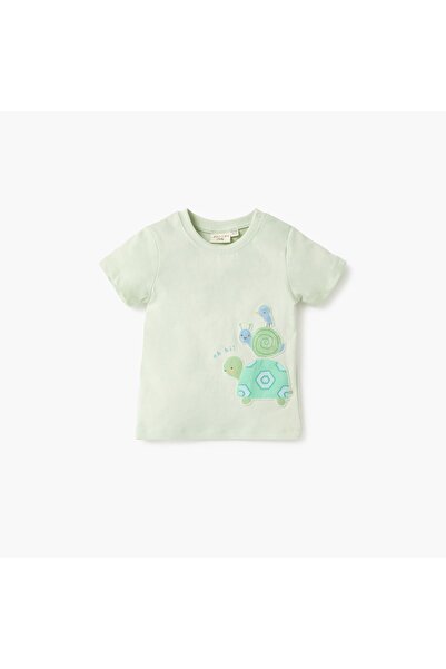 Juniors Applique Detail T-shirt with Short Sleeves - Set of 3
