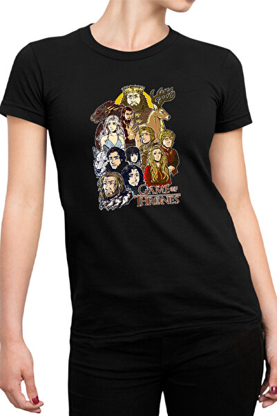 OEM Tricou Femei Game of Thrones All Characters Cartoon Style