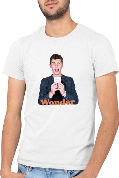OEM Shawn Mendes Wonder Last Album Smile Always Men's T-shirt