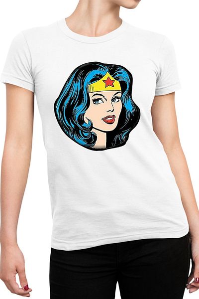 OEM Tricou Femei Wonder Woman Head Beautiful Heroes Strong