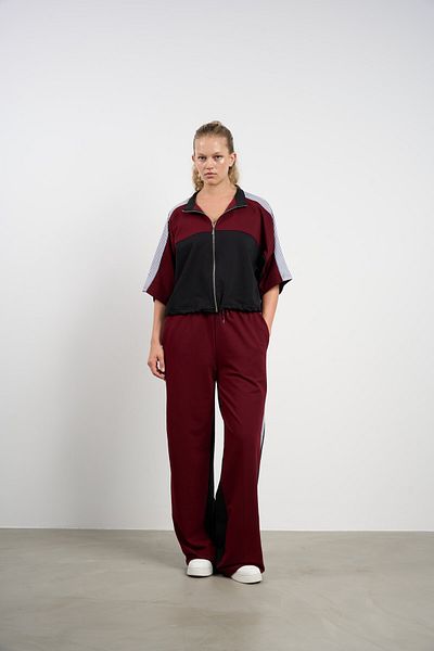HANIQA Women's Plus Size Garnished Summer Tracksuit Set