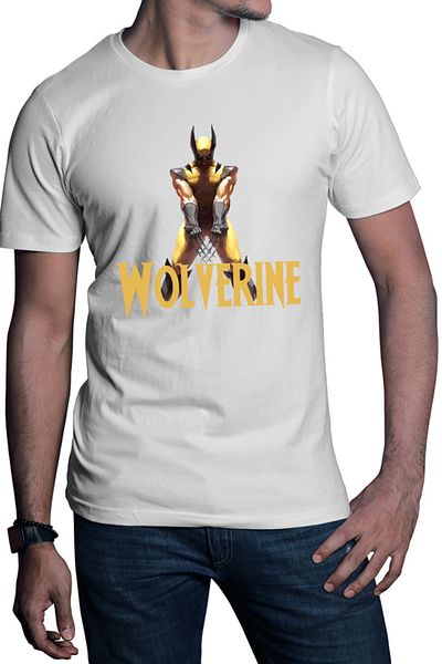 OEM Men's T-shirt Wolverine Golden Experiments Animation American Cosplay