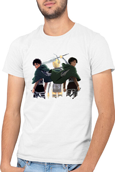 OEM Tricou barbati Claymore Clare AOT Levi Eren Freedom Animekage