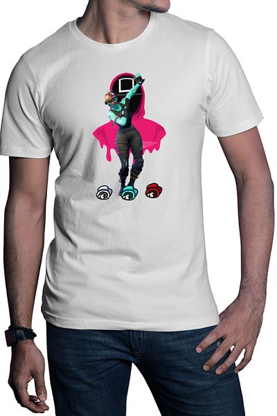 OEM Tricou barbati Fortnite Among Us Squid Game Korean Cyber Skin