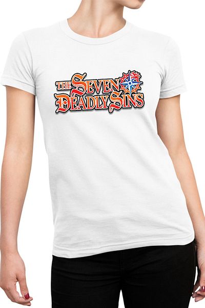 OEM Tricou Femei Seven Deadly Sins Logo Super Powers Shonen