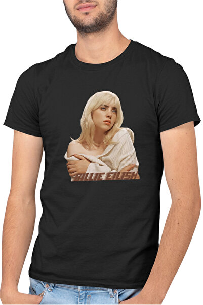 OEM Ανδρικό T-shirt Billie Eilish Angelic Figure Pop Music Teenager