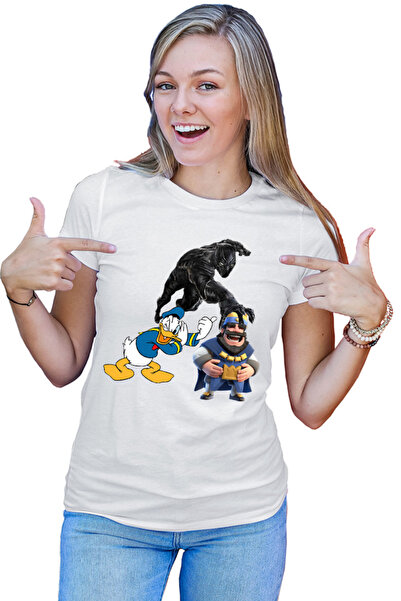 OEM Tricou Femei Black Panter Donald Duck Brawl Stars King