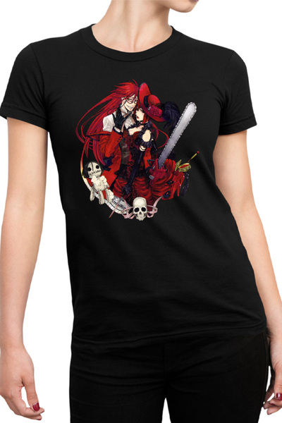 OEM Tricou Femei Black Butler Madame Red Shinigami Reaper