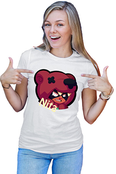 OEM Tricou Femei Brawl Stars Nita Fighter Bear Angry Shockwave