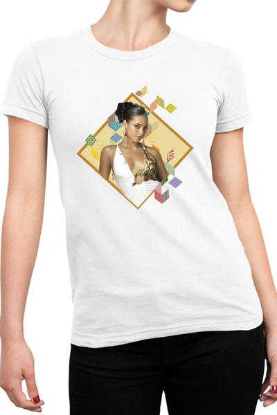 OEM Tricou Femei Alicia Keys Multicolor Jazz Talent Square Dance