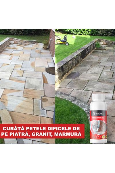 nanomax Solutie/detergent Curatare Piatra, Pavaj, Beton Exterior, Granit, Travertin, Cleaner Pro,