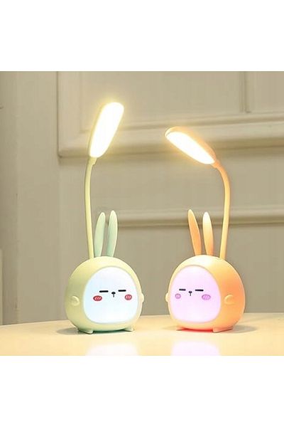 Azaris Lampka nocna królik biurkowa LED szkolna 3W1 USB