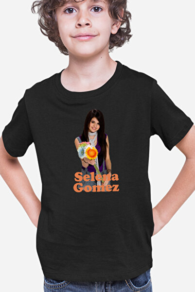 OEM Παιδικό μπλουζάκι Selena Gomez με λουλούδια, δημοφιλές παιδικό μπλουζάκι MTV
