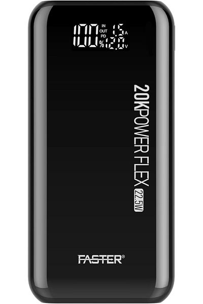 Faster Power Bank 22.5W, 20000mAh Portable Charger with Dual USB & Type-C Ports, Fast Charging with