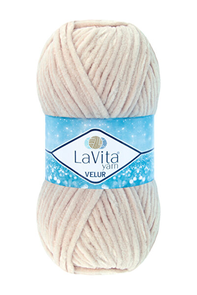 LaVita Yarn Βελούδινο νήμα πλεξίματος στο χέρι 100% Πολυεστέρας 100γρ (4140 Π...