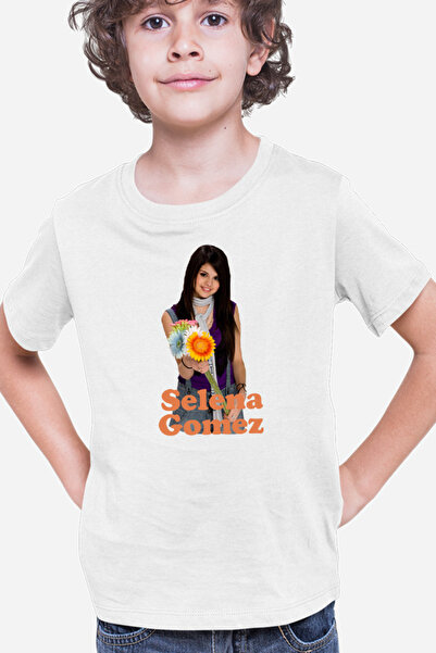 OEM Παιδικό μπλουζάκι Selena Gomez με λουλούδια, δημοφιλές παιδικό μπλουζάκι MTV