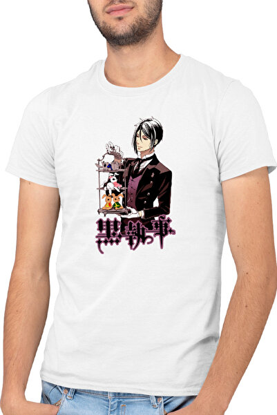 OEM Мъжка тениска Черният иконом Себастиан Сиел Страната на чудесата Animekage