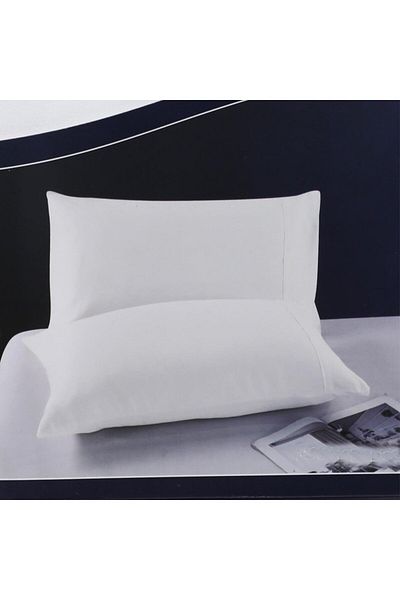 elgant home 2-piece solid color pillowcase