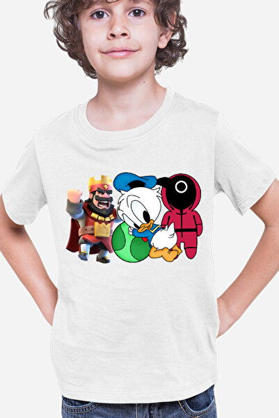 OEM Tricou copii Donald Duck Squid Game Clash of Clans Kids