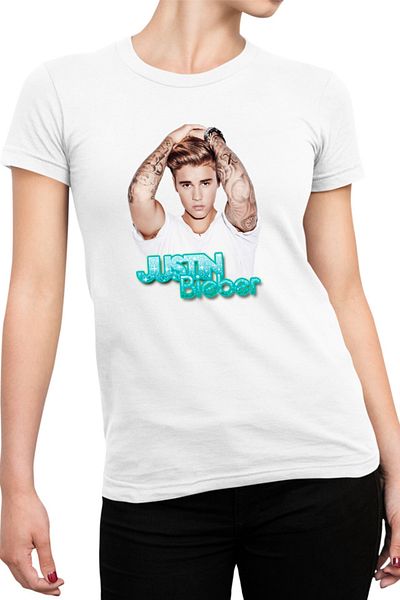 OEM Tricou Femei Justin Bieber Actor Tattoo Logo
