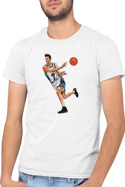 OEM Men's T-shirt Slam Dunk Akira Sendo Animekage Manga