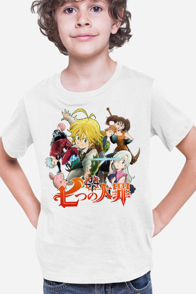 OEM Детска тениска с аниме „Седем смъртни гряха“ от Акаме Сузуки Накаба