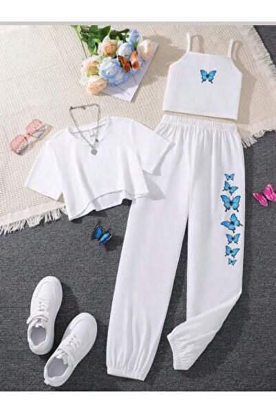 VESTIR BIEN مجموعة كروبلو كيبل فراشة مكونة من 3 قطع