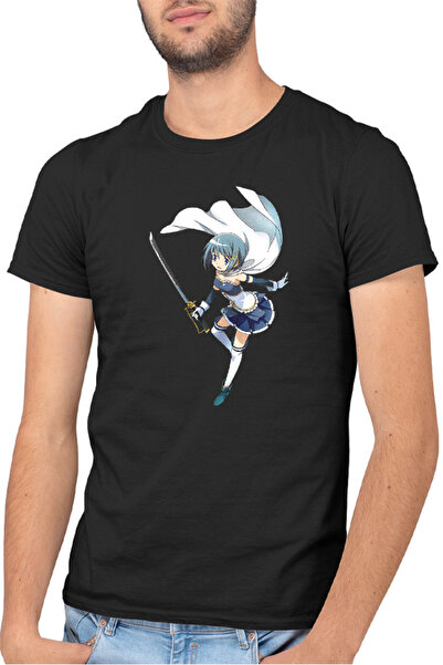 OEM Ανδρικό T-shirt Madoka Magica Sayaka Quartet Τρόμου Δράμα