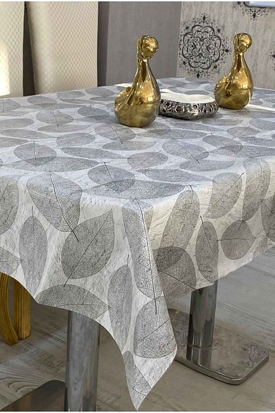 Rona Home Pvc Non-Slip Fiber Based Erasable Table Cloth Waterproof Oilcloth Table Cloth All Types