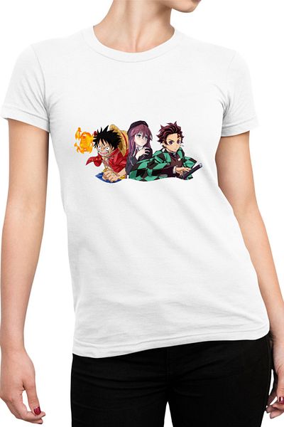 OEM Tricou Femei Trinity Seven One Piece Kimetsu no Yaiba Animekage