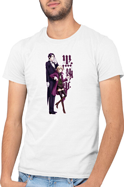 OEM Tricou barbati Black Butler Anime Eater Claude Rival Demon