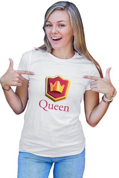 OEM Tricou Femei Clash Royale Queen Icon Player Save Great