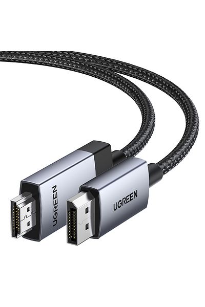 Ugreen Kabel przewód DisplayPort - HDMI 4K 60Hz w oplocie 1m szary