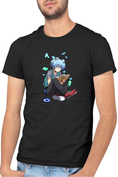 OEM Ανδρικό T-shirt Assassination Classroom Shiota Nagisa Nerd Rebel