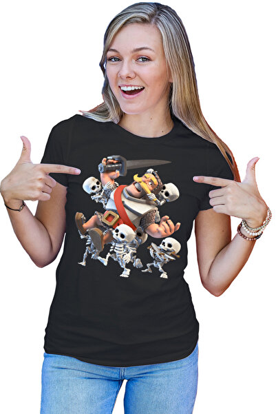OEM Tricou Femei Clash Royale Carry Skeletons Weapons Knight