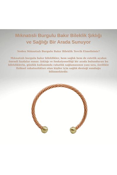 CEZY Magnetic Twisted Copper Bracelet Offers Elegance and Health Together